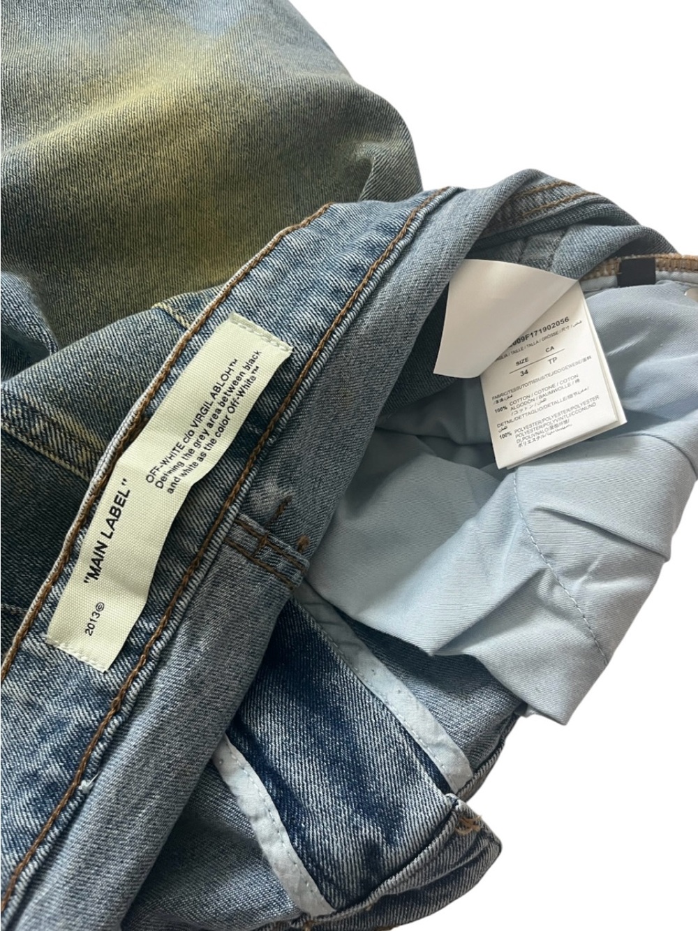 OFF-WHITE Diagonal Wizard Jeans - Indigo
